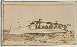 Cushing, U.S.N., from the Famous Ships series (N50) for Virginia Brights Cigarettes by Allen & Ginter