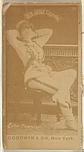 Cutie Campbell, from the Actors and Actresses series (N171) for Old Judge Cigarettes by Goodwin & Company