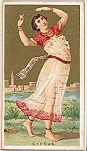 Cyprus, from the Dancing Girls of the World series (N185) issued by Wm. S. Kimball & Co. by William S. Kimball & Company