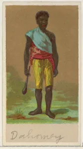 Dahomey, from the Natives in Costume series (N16), Teofani Issue, for Allen & Ginter Cigarettes Brands