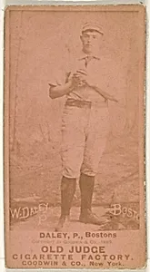 Daley, Pitcher, Boston, from the Old Judge series (N172) for Old Judge Cigarettes by Goodwin & Company