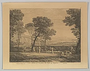 Dance Under the Trees (Landscape with Rural Dance)