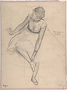 Dancer Adjusting Her Slipper by Edgar Degas