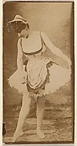 Dancer standing with pointed toe, from the Actresses series (N668)