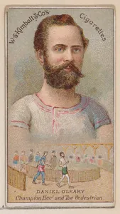 Daniel O'Leary, Champion Heel and Toe Pedestrian, from the Champions of Games and Sports series (N184, Type 1) issued by W.S. Kimball & Co.