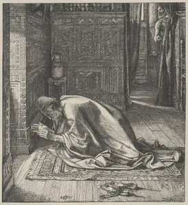 Daniel's Prayer, from "Dalziels' Bible Gallery"
