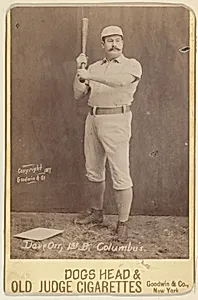 Dave Orr, 1st Base, Columbus, from the series Old Judge Cigarettes by Goodwin & Company