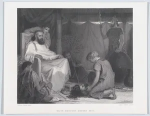 David Brought Before Saul, from "The Art Journal," opposite p. 100