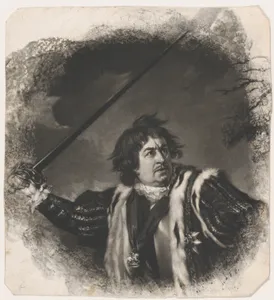 David Garrick as Richard III (Shakespeare, King Richard III, Act 5, Scene 8)