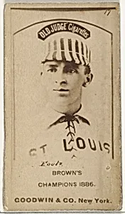 David Luther "Dave" Foutz, St. Louis Browns, from the Old Judge series (N172) for Old Judge Cigarettes by Goodwin & Company