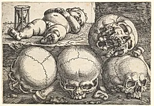 Dead Child with Four Skulls