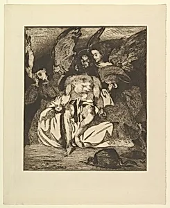 Dead Christ with Angels by Edouard Manet|Henri Guérard