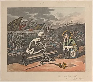 Death and Bonaparte, The Two Kings of Terror by Thomas Rowlandson|Napoléon Bonaparte|Rudolph Ackermann, London