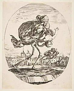 Death Carrying an Infant, from 'The five deaths' (Les cinq Morts) by Stefano della Bella