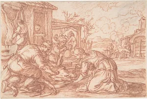 December (one of a series representing the labors of the months)
