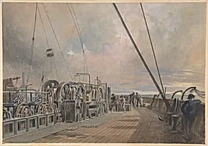Deck of Great Eastern, Aft: the Paying-out Machinery
