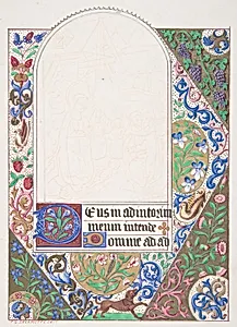 Decorated Border with Nativity Scene