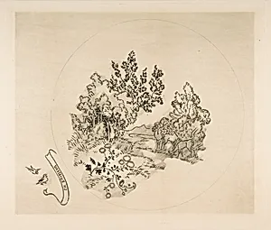 Decoration for a Plate: A Stream
