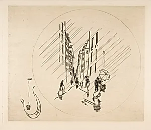 Decoration for a Plate: Rain