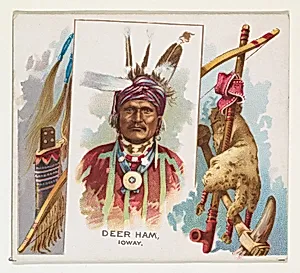 Deer Ham, Ioway, from the American Indian Chiefs series (N36) for Allen & Ginter Cigarettes by Allen & Ginter