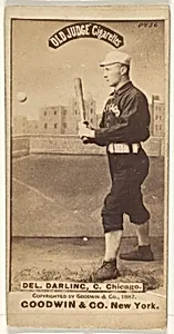 Dell Darling, Catcher, Chicago, from the Old Judge series (N172) for Old Judge Cigarettes by Goodwin & Company