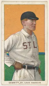 Demmitt, St. Louis, American League, from the White Border series (T206) for the American Tobacco Company