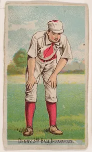 Denny, 3rd Base, Indianapolis, from the Gold Coin series (N284) for Gold Coin Chewing Tobacco