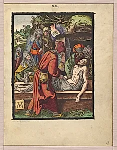 Deposition, from "The Small Woodcut Passion" by Albrecht Dürer