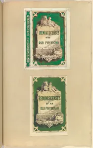 Design and Proof for Bookcover, Reminiscenses of an Old Physician