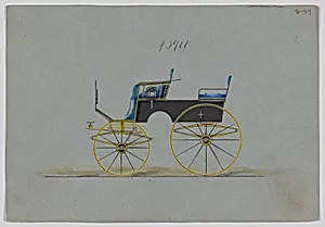Design for 4 seat Phaeton, no top, no. 3911