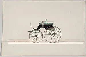Design for 4 seat Phaeton, no top (unnumbered) by Brewster & Co.