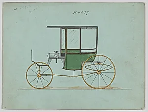 Design for 4 seat Rockaway, no. 4037 by Brewster & Co.|Herman Stahmer