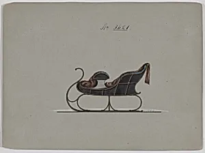 Design for 4 Seat Sleigh, no. 3621 by Brewster & Co.