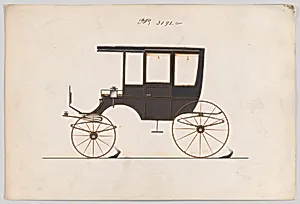 Design for 6 seat Rockaway, no. 3191a by Brewster & Co.