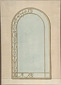 Design for a a Mirror with a Rounded Top