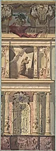 Design for a Bay of a Side Wall, Château de Béhourt by Jules-Edmond-Charles Lachaise|Eugène-Pierre Gourdet