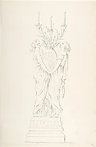 Design for a Candelabra by Anonymous, French, 18th century