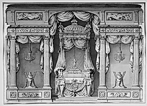 Design for a Canopy Bed in an Alcove
