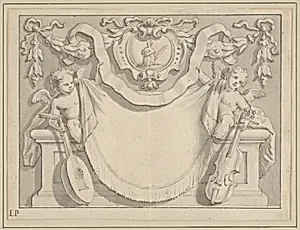 Design for a Cartouche by Anonymous, Italian, 17th century
