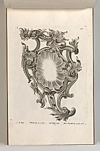 Design for a Cartouche, Plate 4 from 'Allerneueste Façon einiger Schild oder Cartouches' by Jeremias Wachsmuth|Martin Engelbrecht|Andreas Hofer