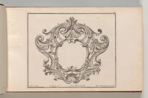 Design for a Cartouche, Plate 6 from 'Neü inventierte sehr dienstiche Schilde oder Cartouches'