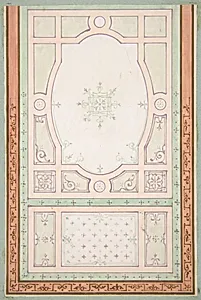 Design for a ceiling by Jules-Edmond-Charles Lachaise|Eugène-Pierre Gourdet