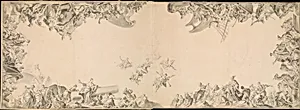 Design for a Ceiling: Allegories of the Four Continents by Giovanni Antonio Pellegrini