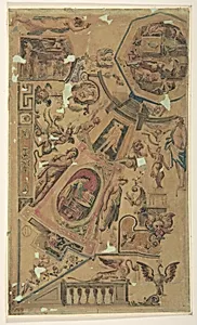 Design for a Ceiling Decoration by Anonymous, Italian, 19th century
