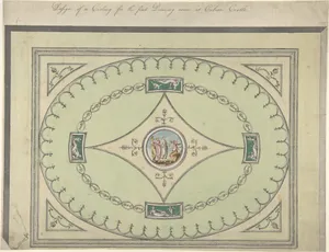 Design for a Ceiling for the First Drawing Room at Culzean Castle, Ayrshire