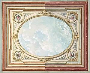 Design for a ceiling of trompe l'oeil sky by Jules-Edmond-Charles Lachaise|Eugène-Pierre Gourdet