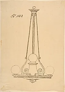 Design for a Chandelier by Anonymous, French, 19th century