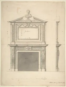 Design for a Chimney-piece, for Thomas Hollis of Lincoln's Inn, London