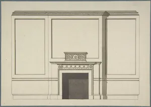 Design for a Chimneypiece in the Garden Hall, Manresa House, Roehampton, Surrey