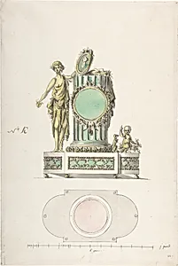 Design for a Clock by Anonymous, French, 18th century|French, Sèvres, 18th century